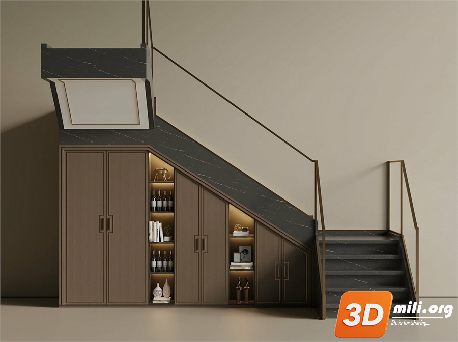 Under-stair cabinet Skp Files 
